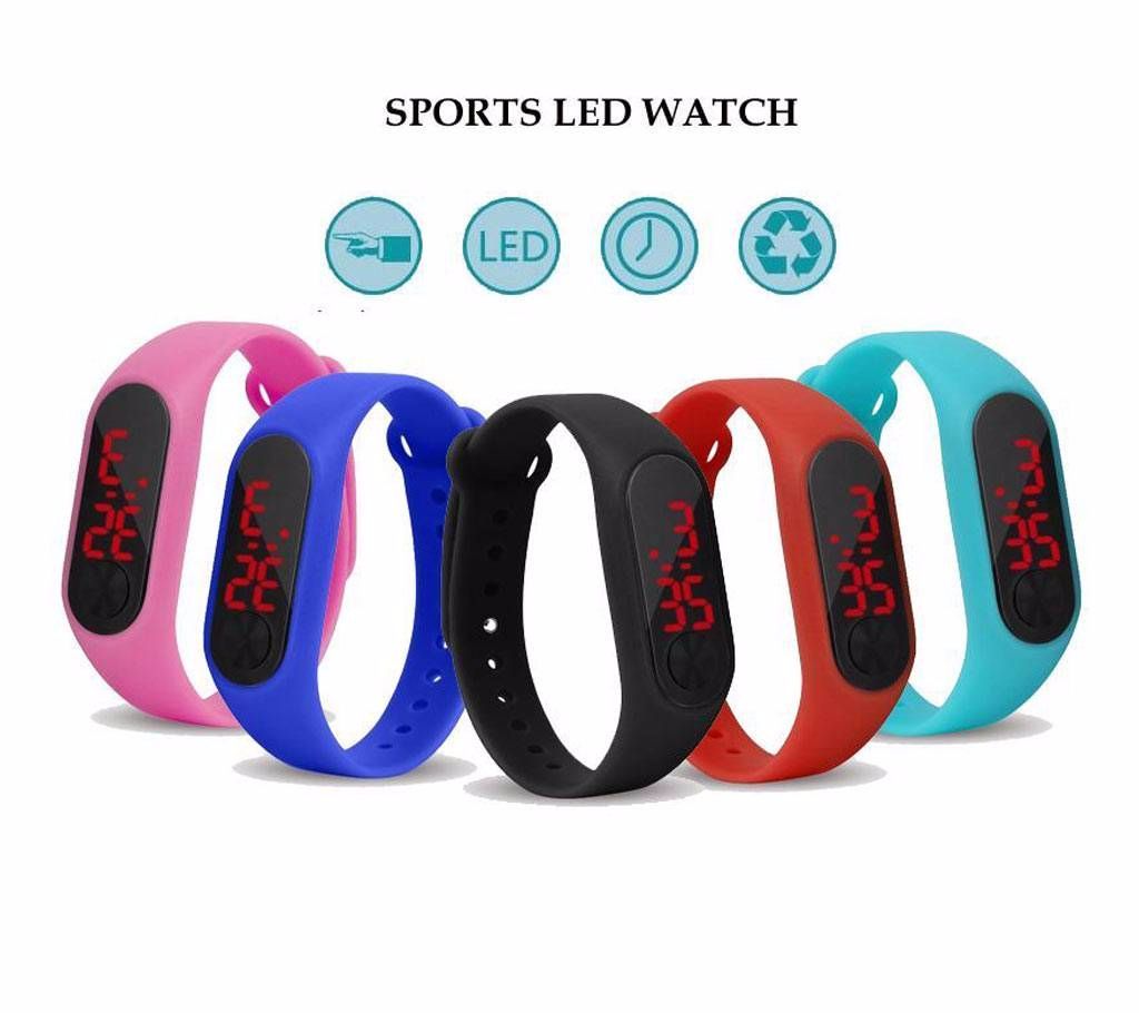 Gents LED Sports Rest Watch - (Random)