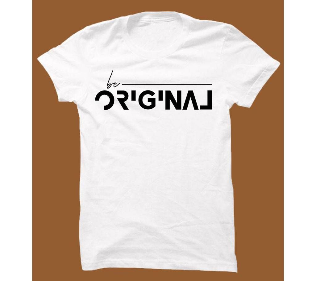 Whire Cotton Short Sleeve T-Shirt for Men WTS005