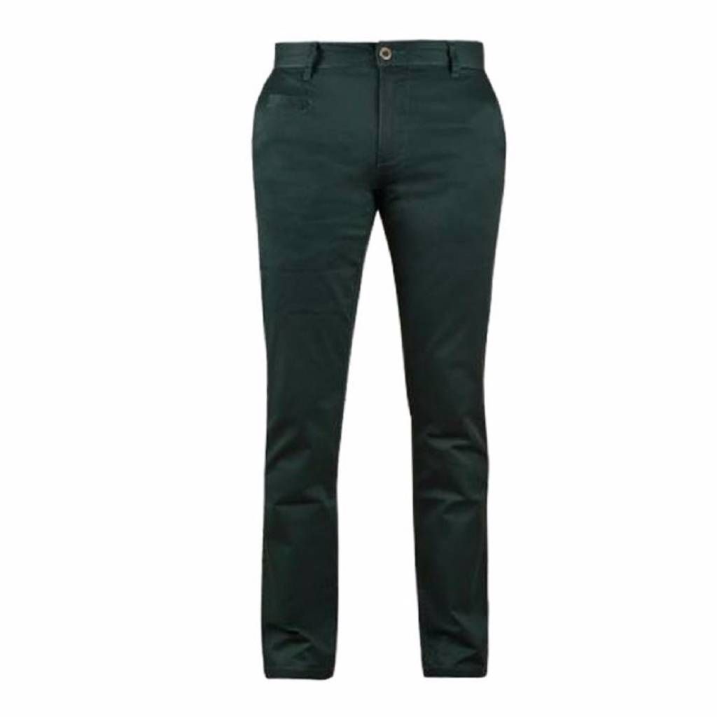 Asmoor Bottle Green Twill Gabardine Pant For Men
