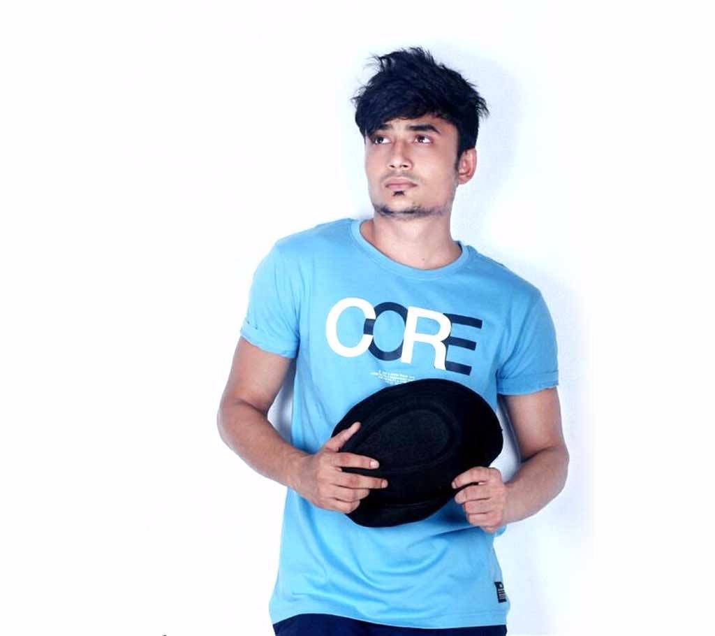Core gents half sleeve cotton t-shirt- replica 