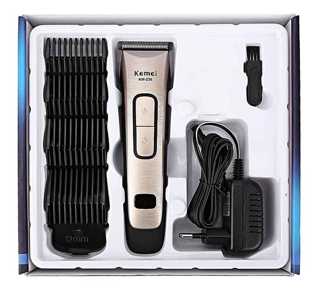 Kemei KM-236 Trimmer for Men - Black and Silver