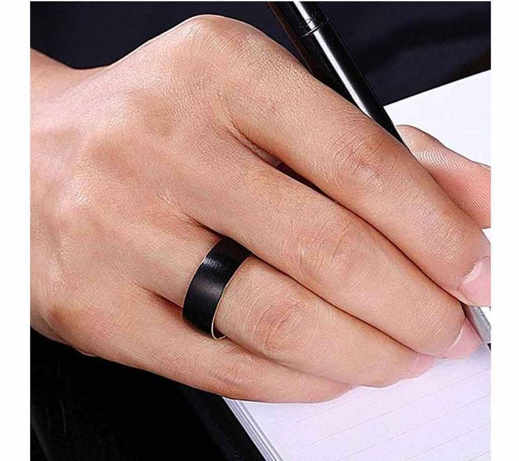 Black Alloy Finger Ring for Men