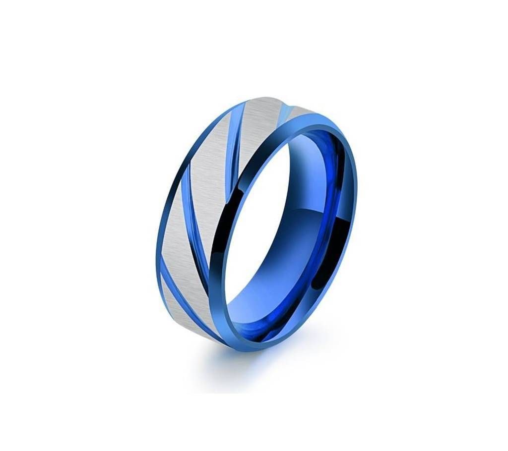 Blue & Silver Zircon Finger Ring