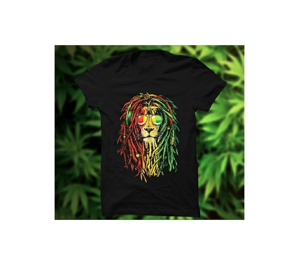 Menz Half Black cotton sleeve Tshirt