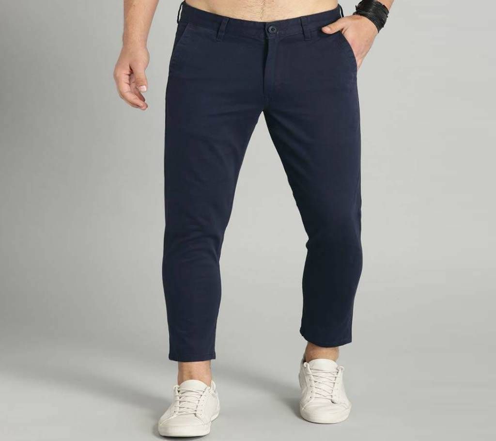 Men gabardine full pants Navy Blue - 04 - Skinny 