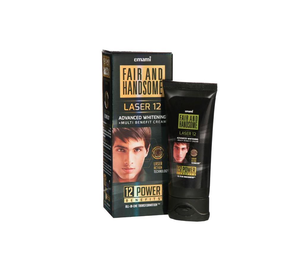Fair and Handsome Laser 12 Advanced Whitening +Multi Benefit Cream 60g (India).