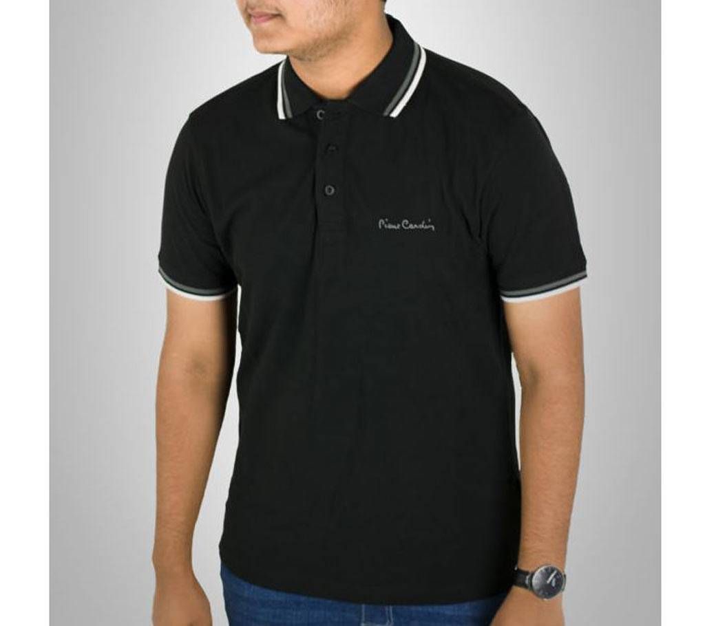 BLACK TIPPED POLO SHIRT