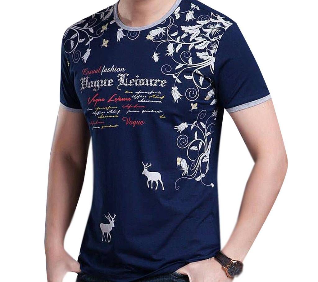 For Mens Half Sleeve- Cotton T-Shirt