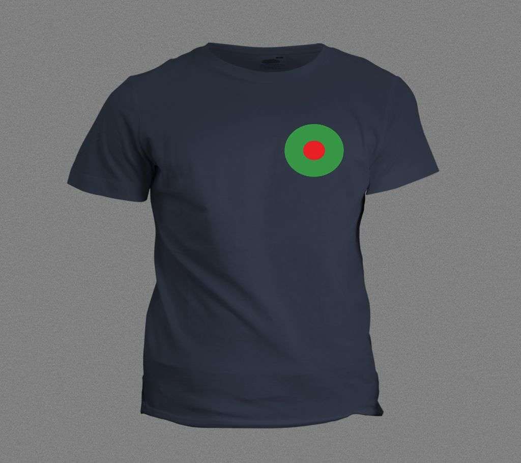 BANGLADESDH FLAG NAVY BLUE COTTON TSHIRT FOR MEN