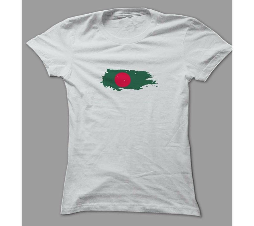 Art Red Green White Polyester T-Shirt