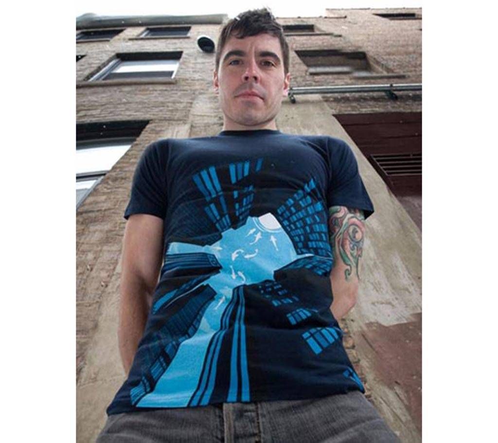 CITY IN WATER Gents Half Sleeve Cotton T-shirt 