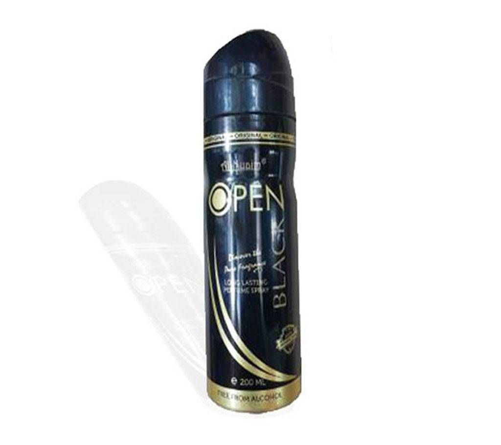 Open Black Body Spray 200ml - (India)