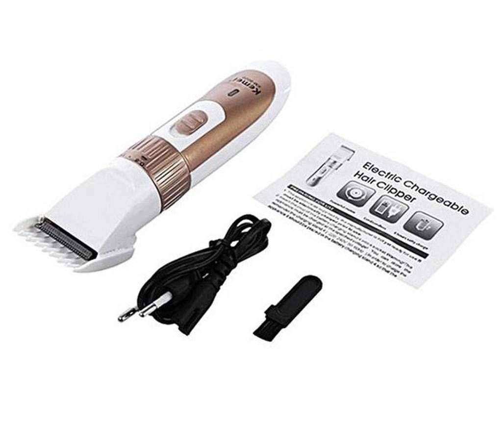 Kemei KM - 9020 Gold Electric Adjustable Hair Clipper for Men - Gold 