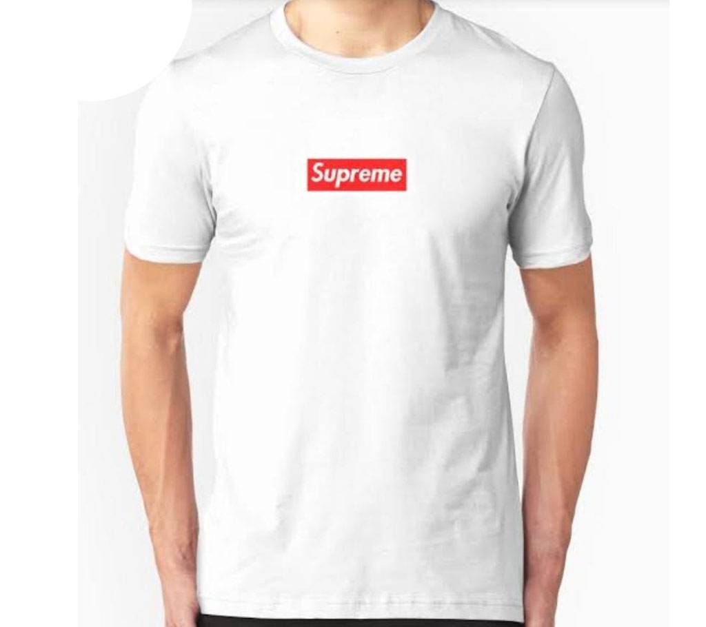 Supreme Gents Half Sleeve Cotton T-Shirt