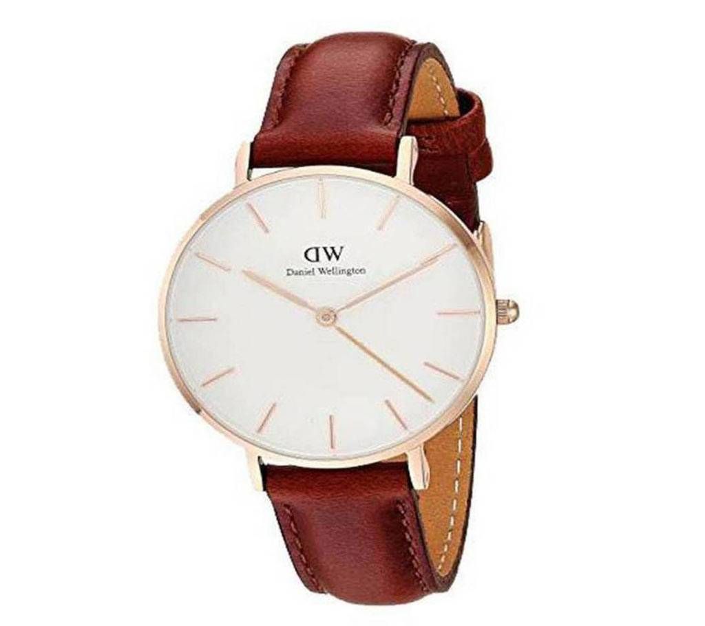 PU Leather Analog Reich Watch for Men