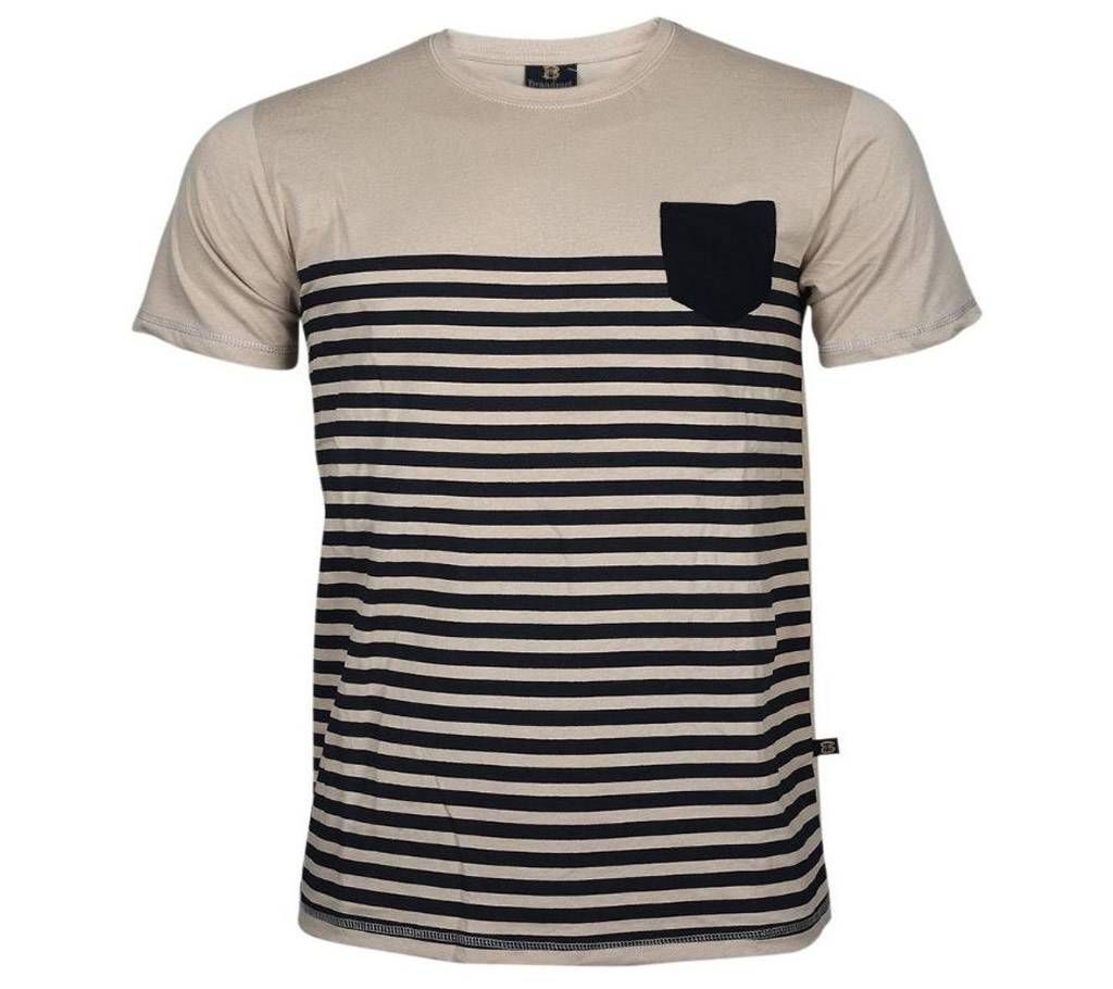 Peach Color Step Short Sleeve T Shirt