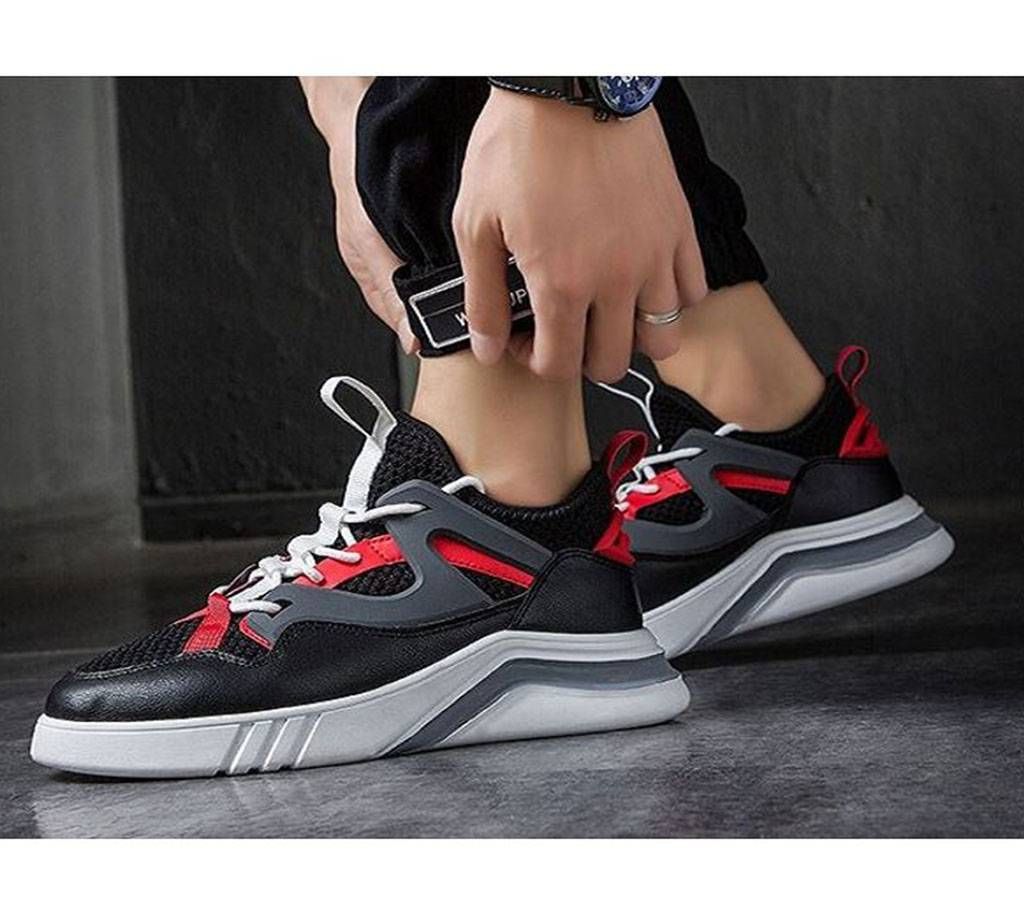 Black & Red Casual Shoes  1866  KTI