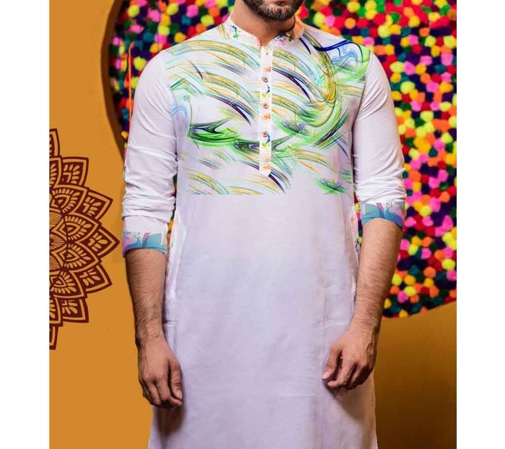 Semi Long Cotton Punjabi for men - FA016