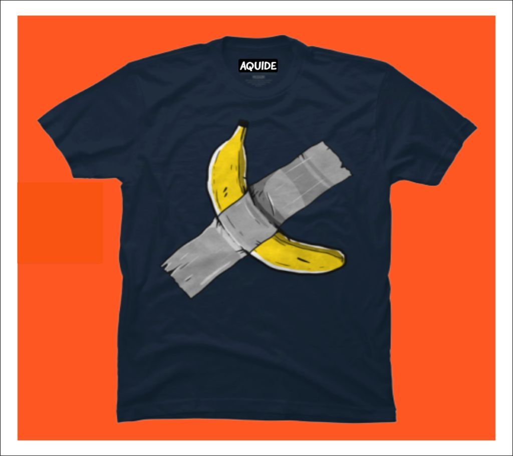 Banana Half Sleeve Cotton T Shirt For Men-Black