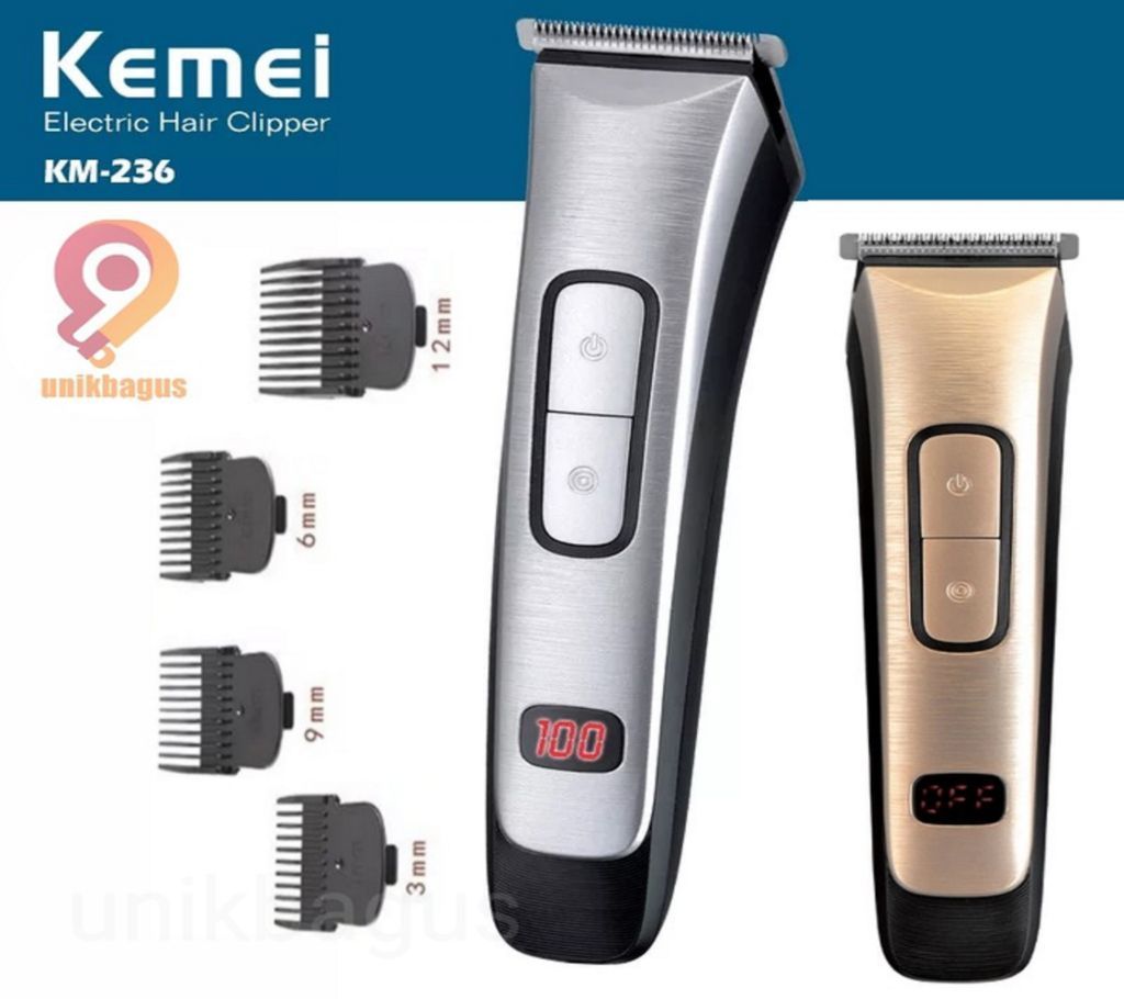 The Kemei KM-2600 Cordless Electric Hair Clipper features a powerful low-noise motor, self-sharpening precision blades, and guide combs to offer you s