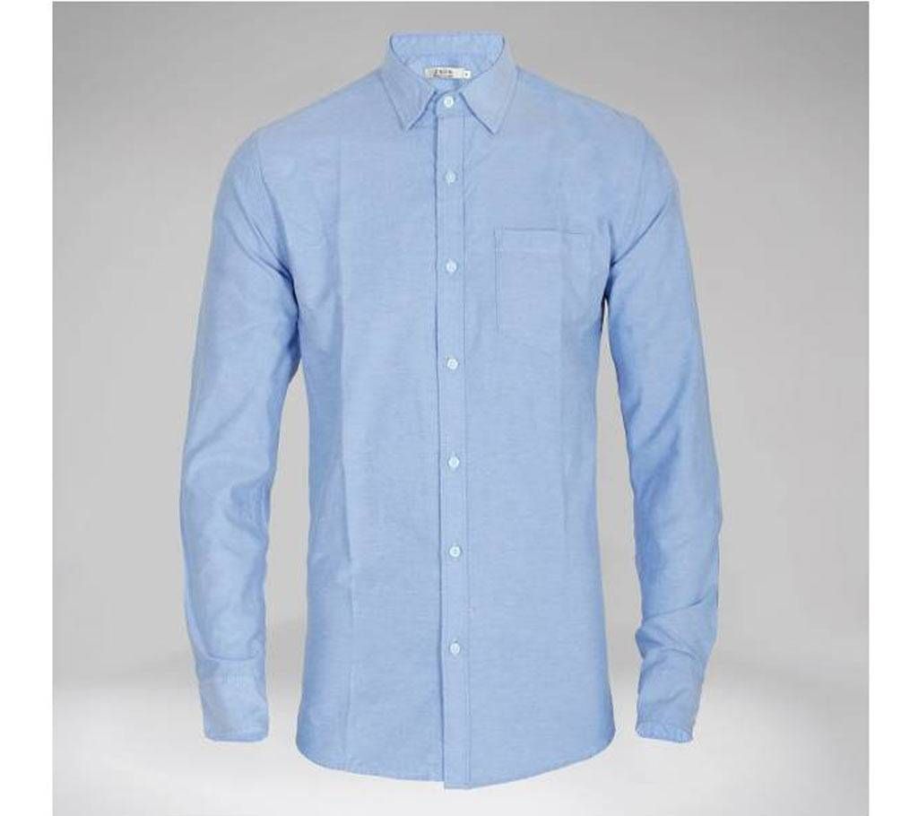 Solid Color Formal Cotton Shirt