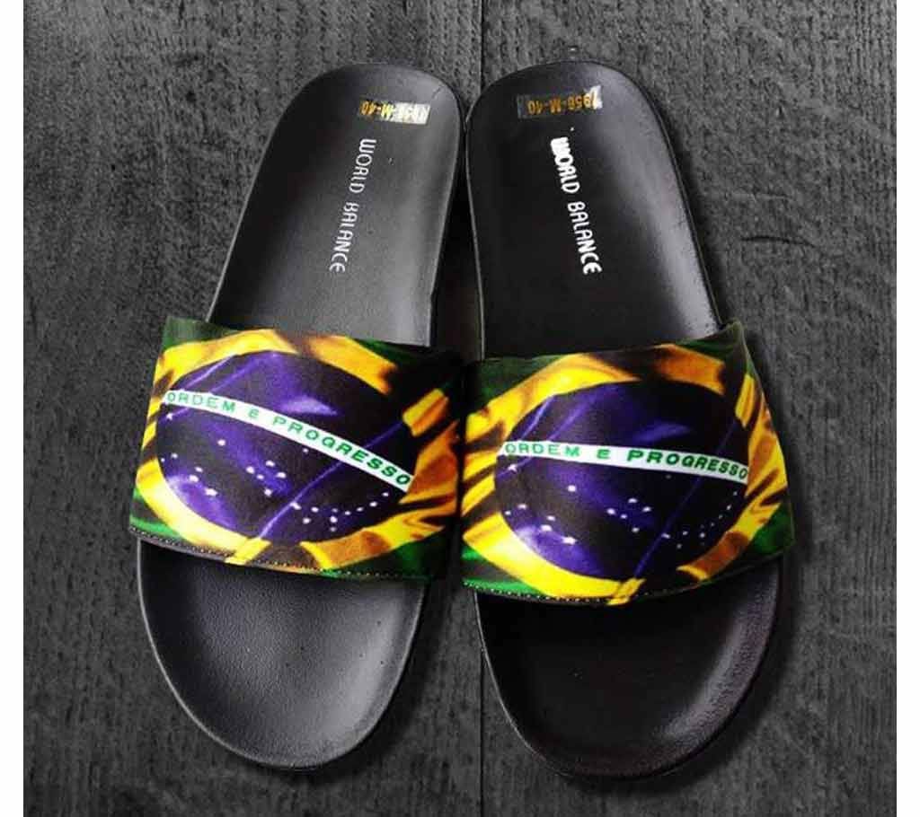 Brazil mens slide slippers