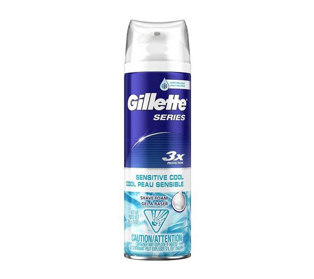 Gillette Series Sensitive Cool Shaving Foam UK