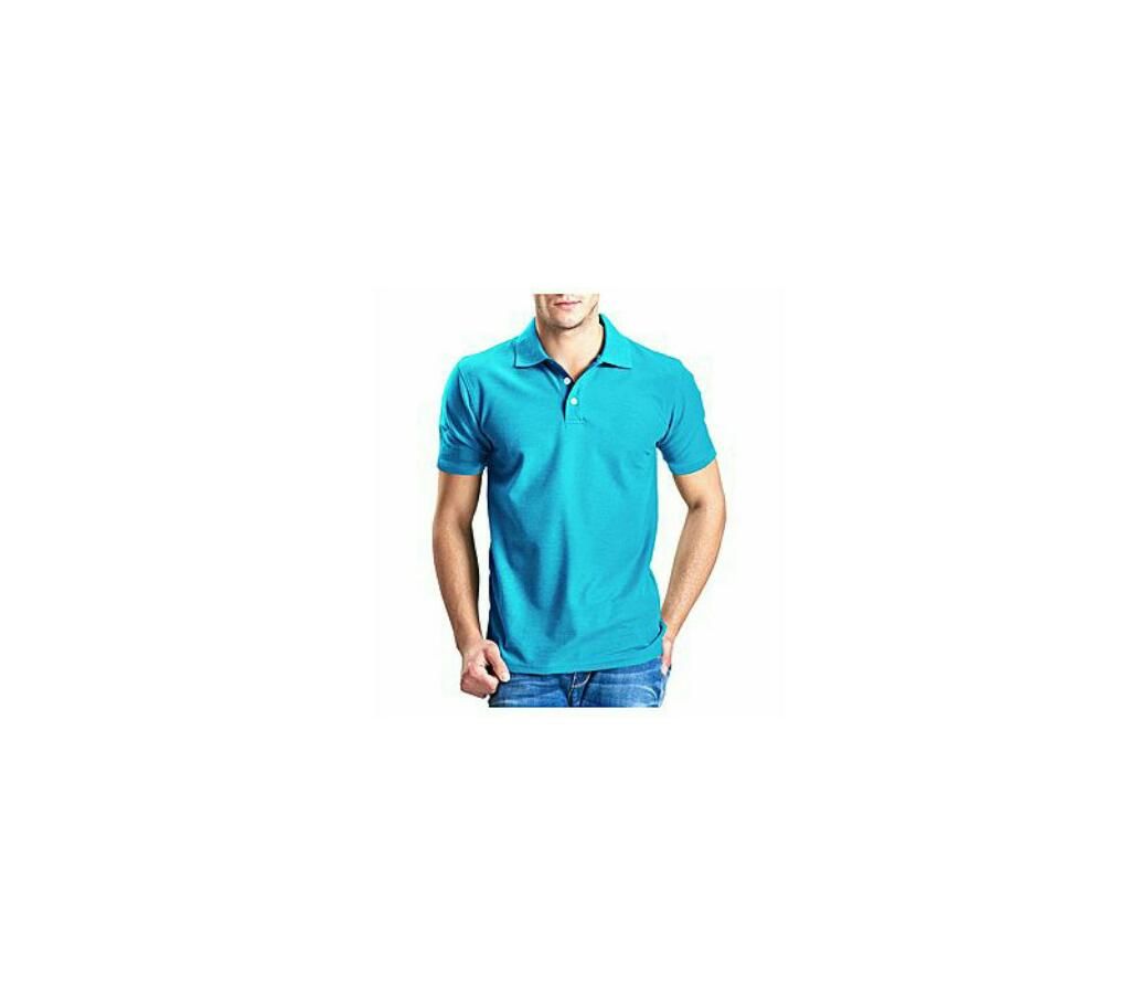 aqua cotton polo for men