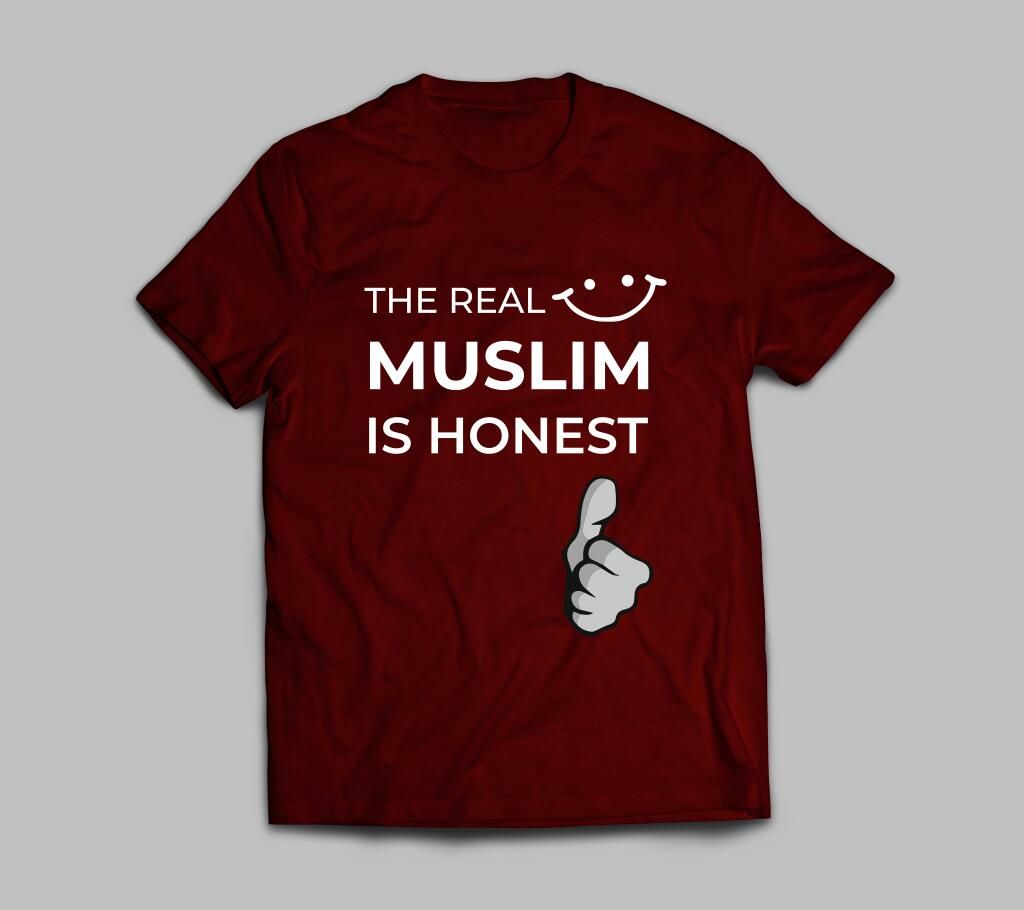 Real Muslim Menz Cotton Short Sleeve T-shirt