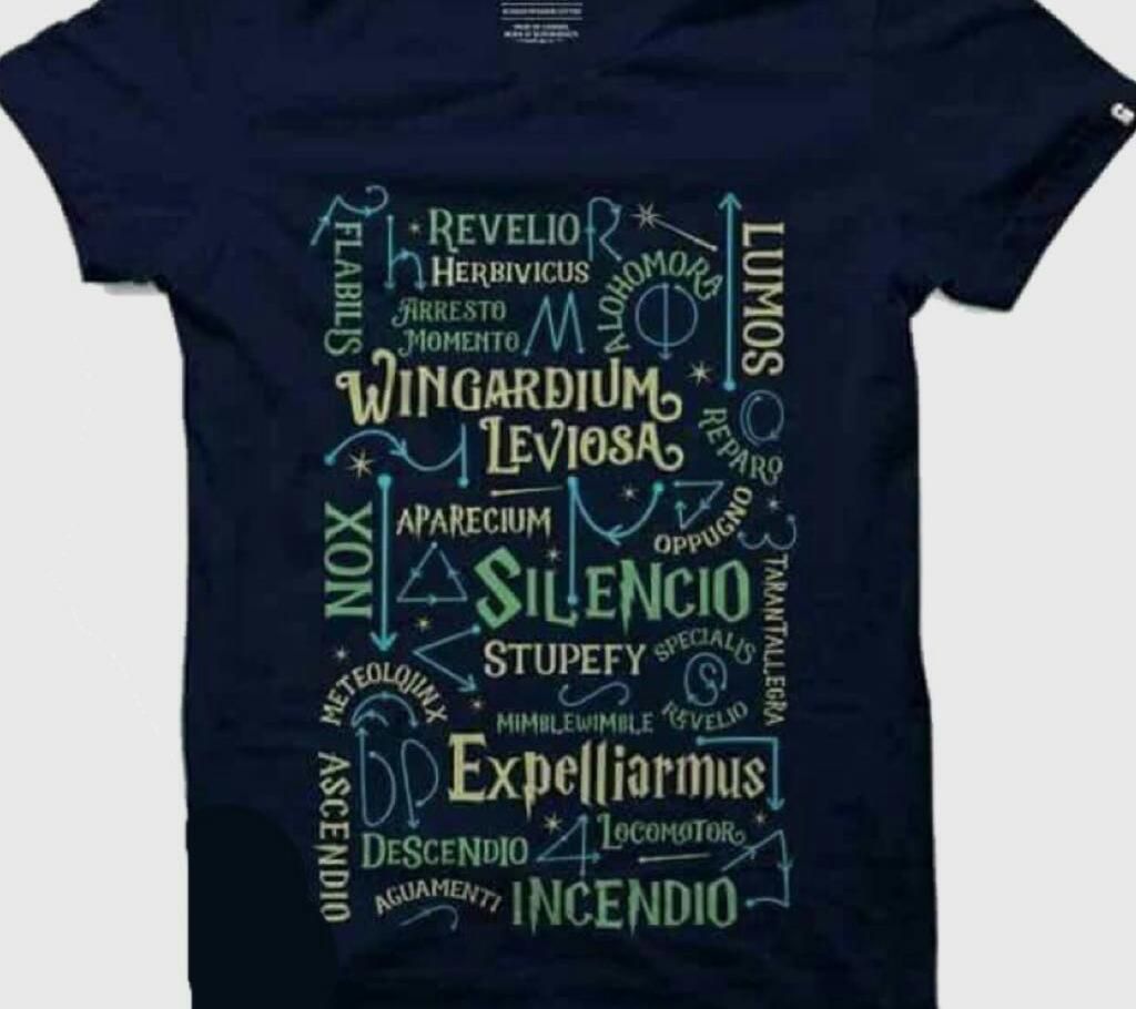 Navy Blue Cotto Short  Sleeve T-Shirt