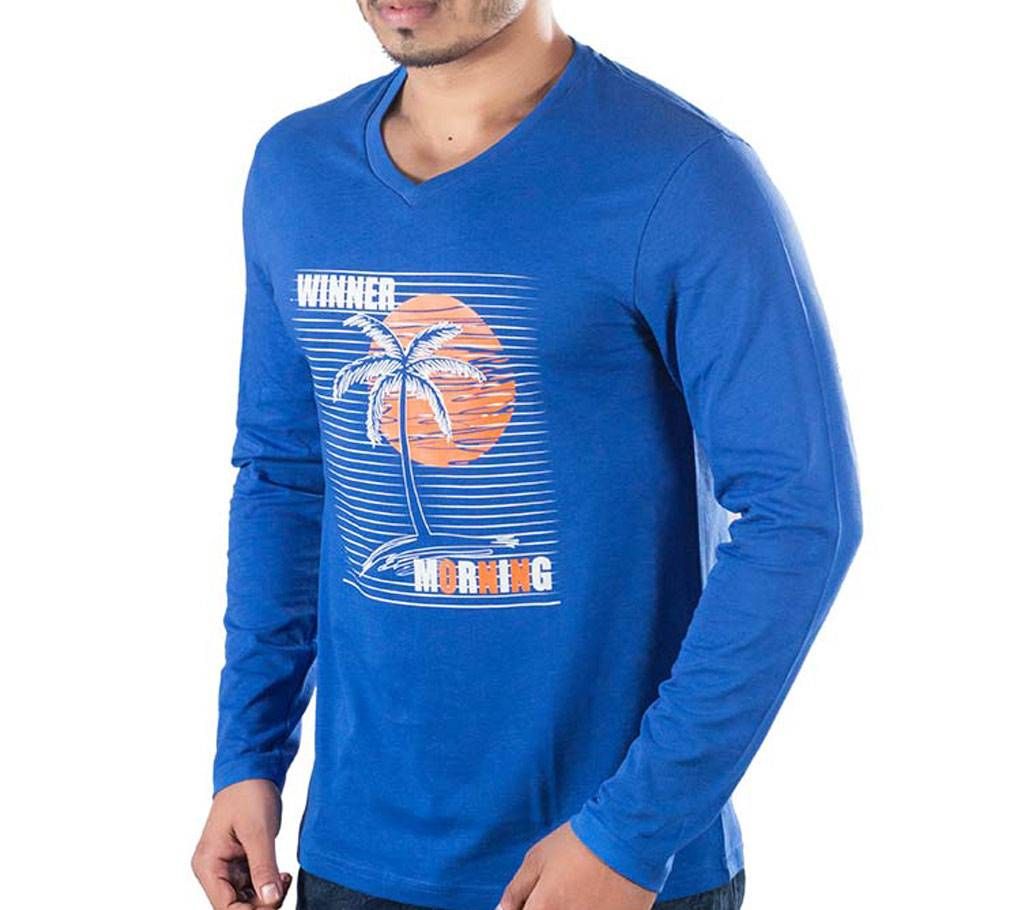 Mens Full Sleeve T-Shirt 43666 - BLUE