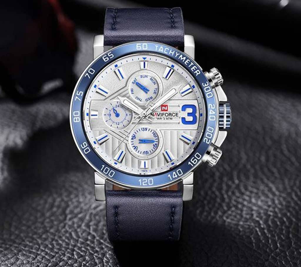 NAVIFORCE 9137 Military Mens Army Sport Watch Mens Watches Top Brand Luxury Leather Business Genuine Leather Mens Quartz Watch
