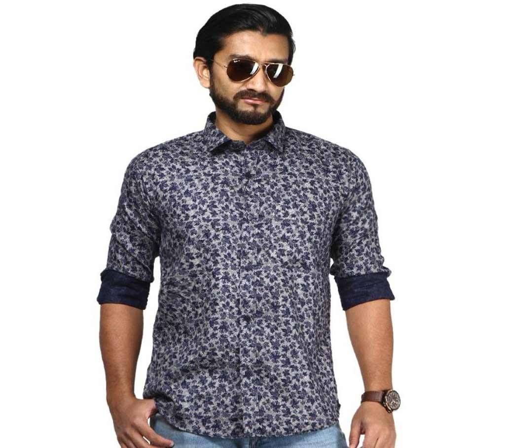 Multi-Color Cotton Casual Shirt For Men Deep Blue