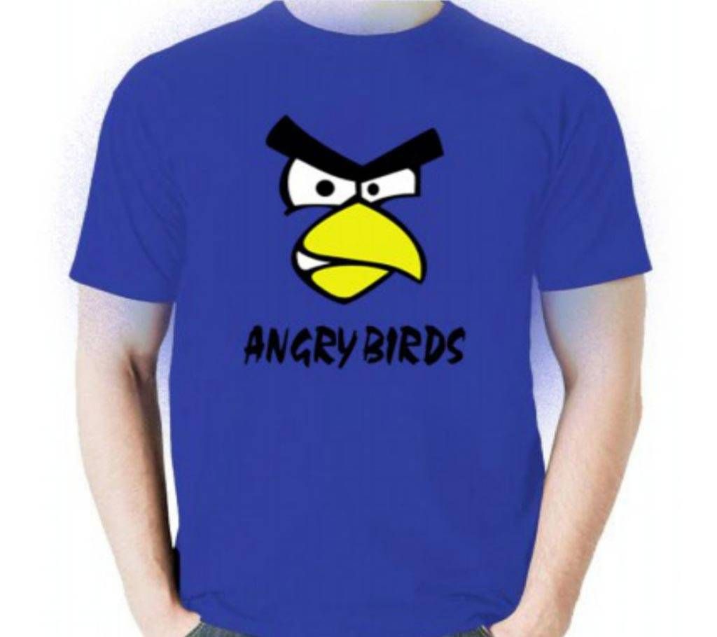 Angry Birds Mens Half Sleeve Cotton Round neck  t-shirt