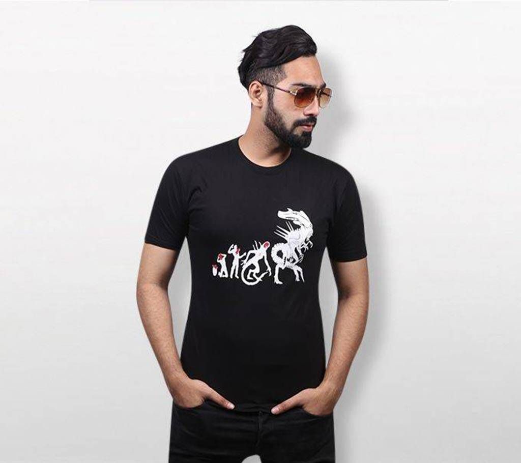 Dragon Revulution cotton half sleeve round neck T-shirt for men 