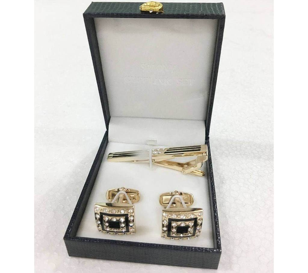Men's Cufflink and Tie Clip Set