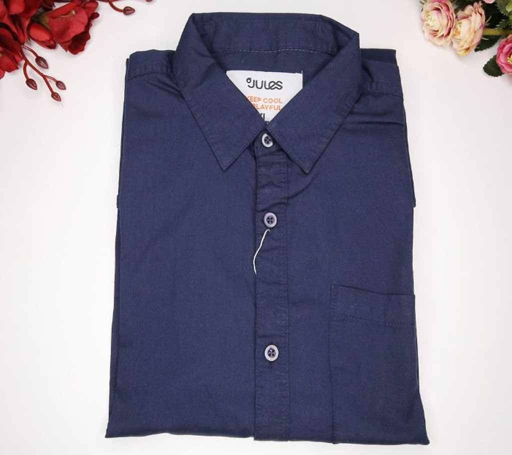 Cotton Formal Shirt - Royal Blue - SMT