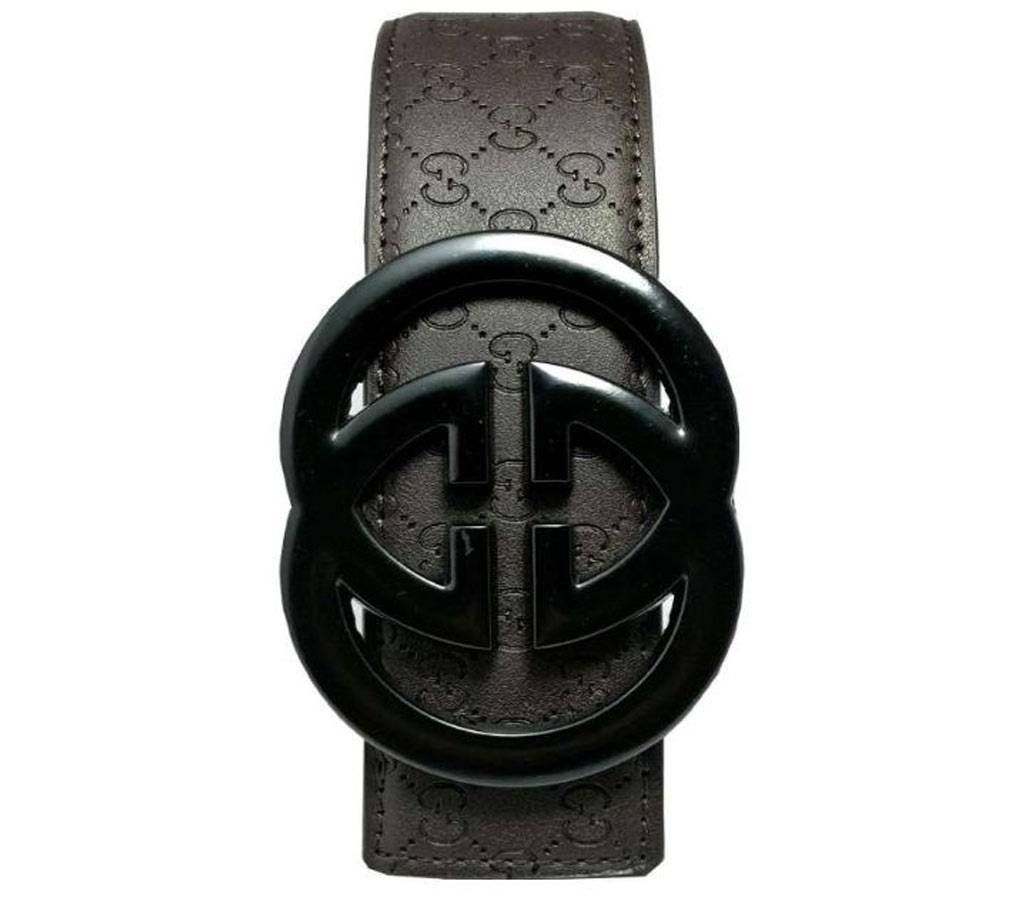 Gucci Chocolate Leather Belt for Men (Copy) 