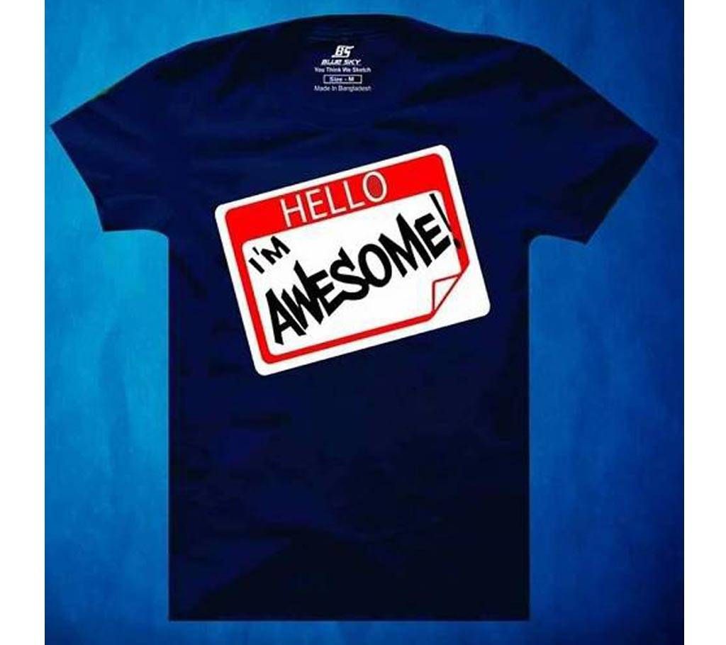 Im Awesome Mens Half  sleeve  cotton T-shirt