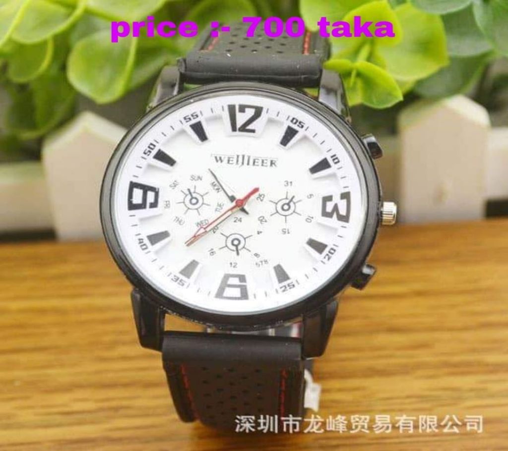 White Dial Wrist Watch For Men