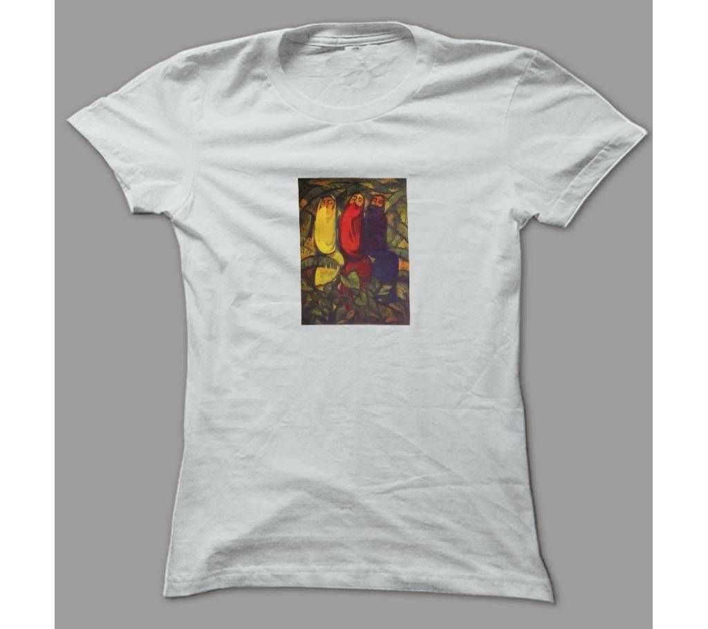 Art Fictional  White Polyester T-Shirt