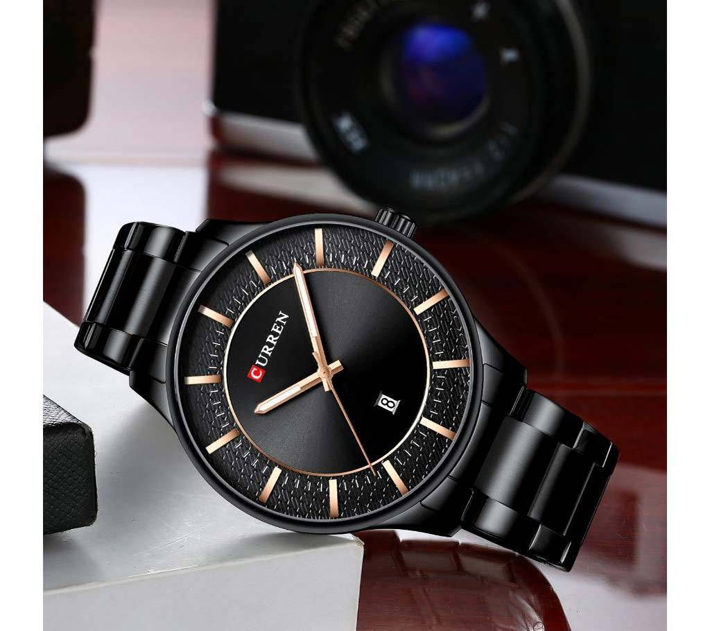 CURREN 8347 BLACK WATCH FOR MEN