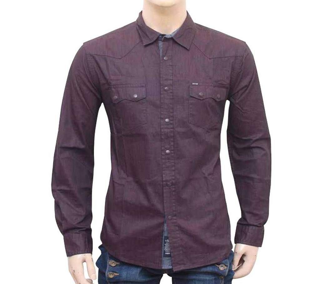 MAVI Full Sleeve Shirt (Magenta)