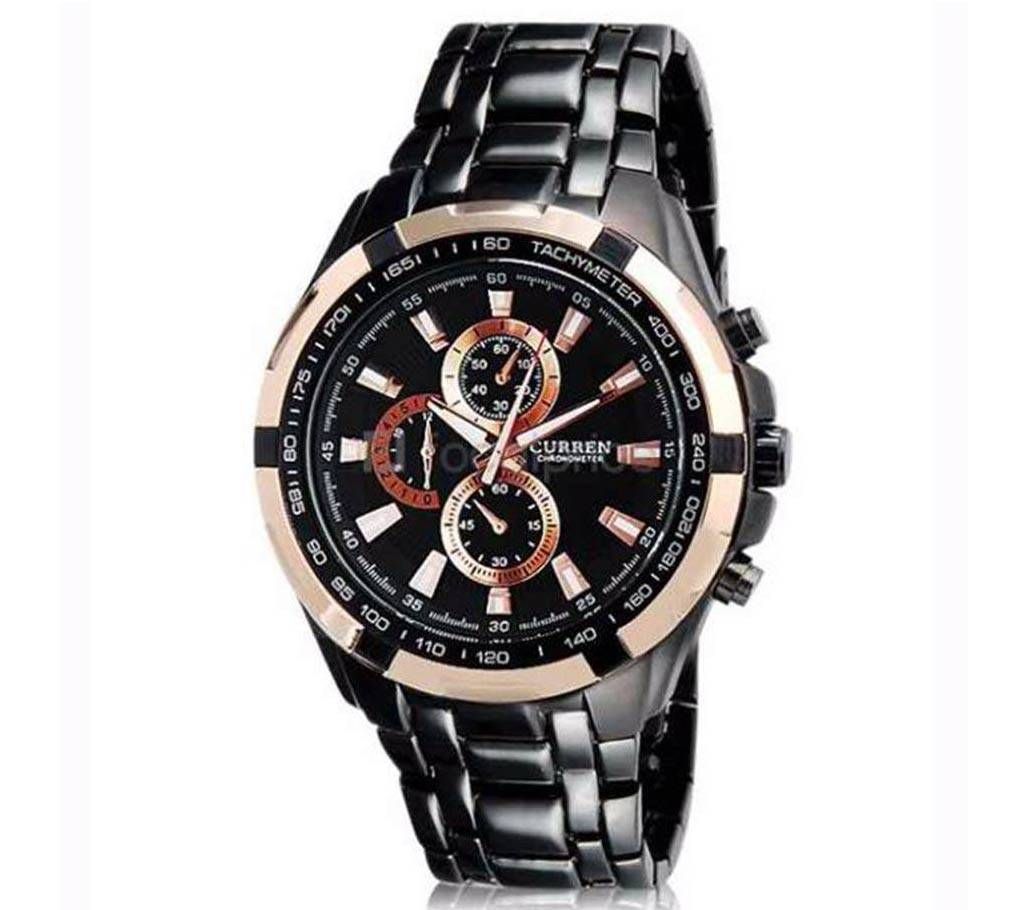 CURREN 8023 GOLD BLACK Gents Wristwatch (Copy)