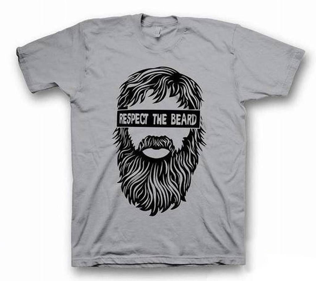Respect The Beard - Menz Cotton T-shirt 
