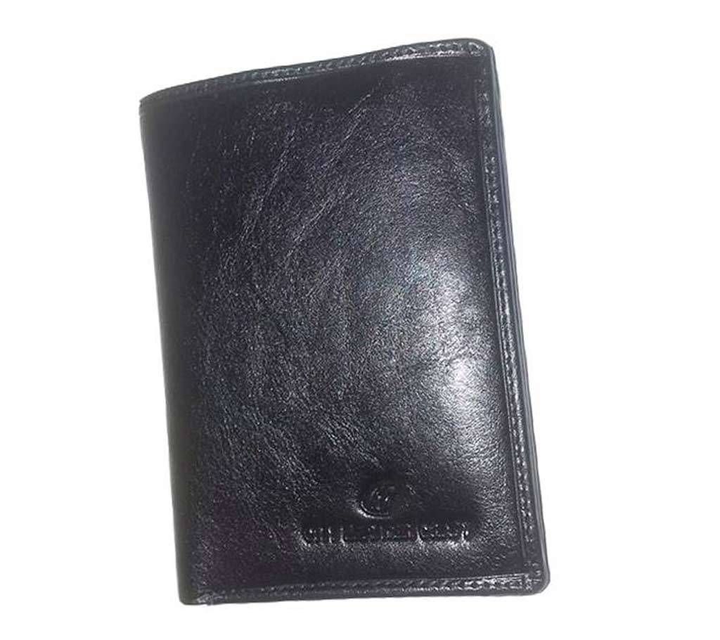 M-2CT Leather Wallet for Men with Button Coin Purse, ID Window, Card Holders