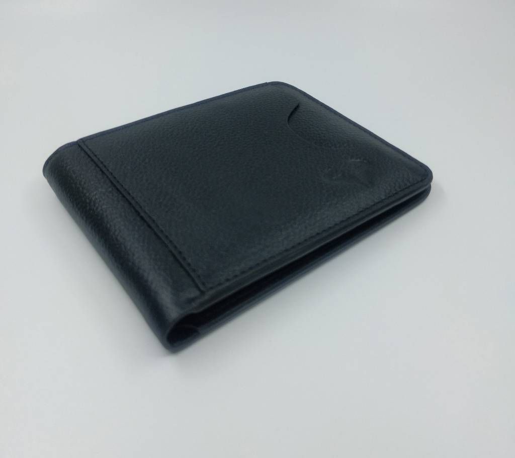 L&S Black Pound Leather Wallet