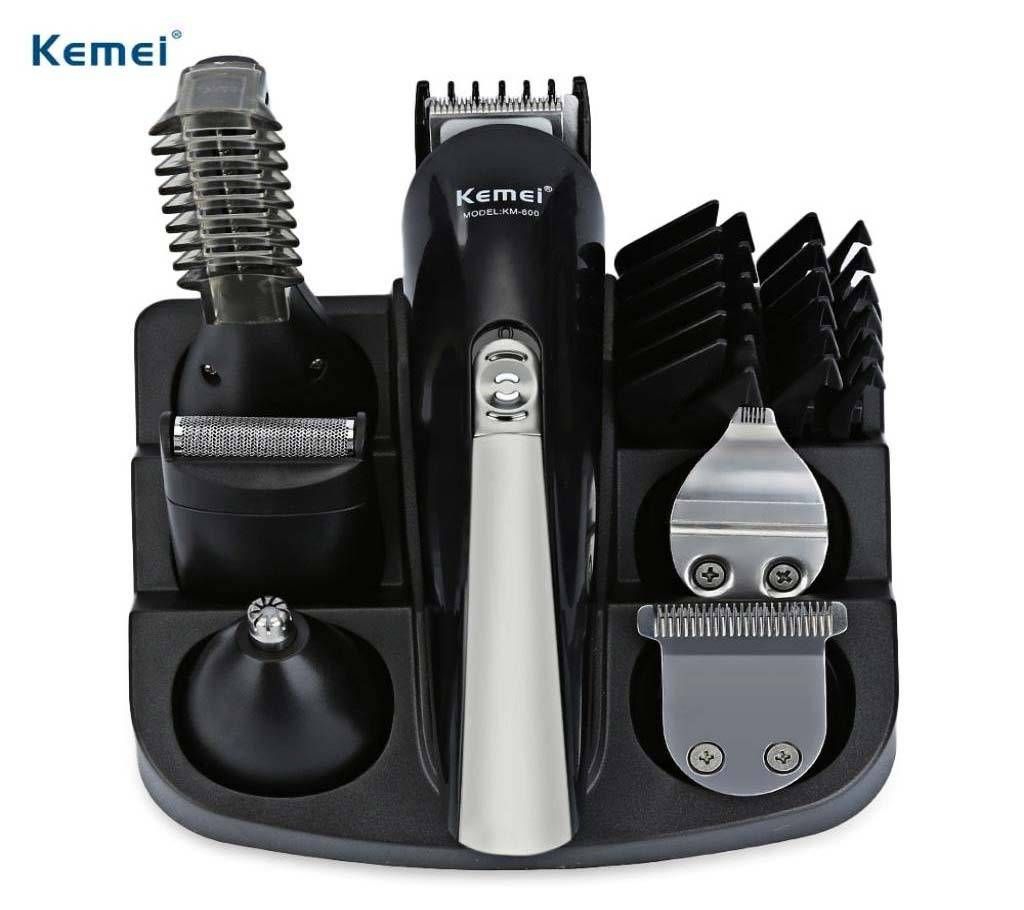 Kemei KM-600 Professional Hair Clipper Electric Shaver Bread Nose Hair Trimmer Cutters Full Set