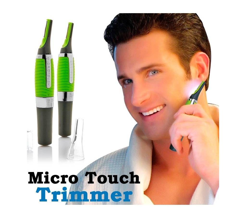 Micro Touch Max Personal Ear Nose Neck Eyebrow Hair Trimmer Shaver Cutter Remover