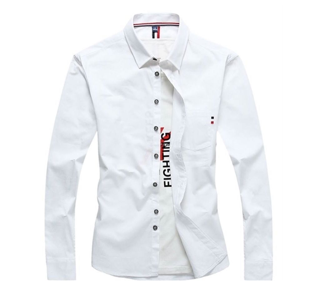 Full Sleeve Shirt For Men - White